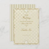 Indische bruiloft III - Tafelnummer Kaart (Voorkant / Achterkant)