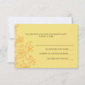 Indische bruiloft RSVP Kaartje (Achterkant)