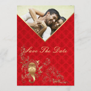 Indische bruiloft - Sla de datumkaart op Save The Date