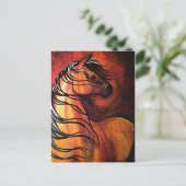 Indische Buckskin War Horse Briefkaart (Staand voorkant)