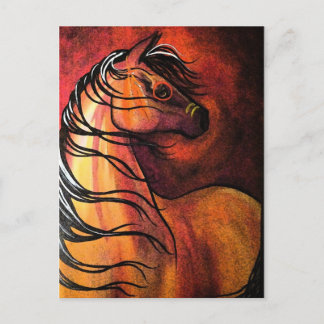 Indische Buckskin War Horse Briefkaart