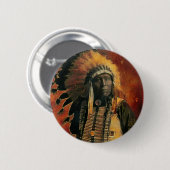Indische_Chef Ronde Button 5,7 Cm (Voorkant /achterkant)