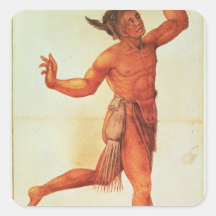 Indische Conjuror Vierkante Sticker