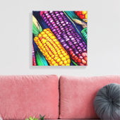 Indische corn canvas afdruk (Insitu (Woonkamer))
