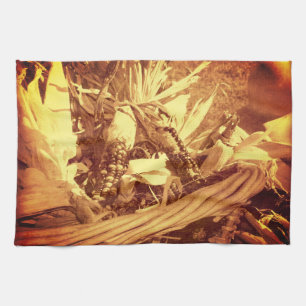 Indische corn in mandje look Herfst Theedoek