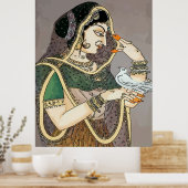 Indische dame met Dove Poster (Keuken)