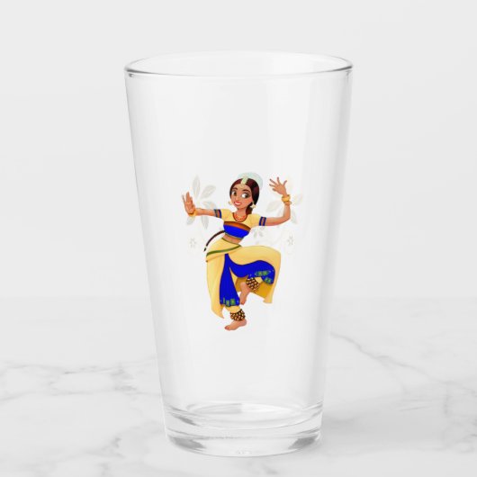 Indische Dancer Glass Cup Glas (Voorkant)