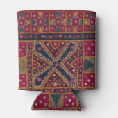 Indische decoratieve kunstdrukken blikjeskoeler (Achterkant)