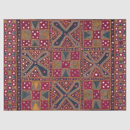 Indische decoratieve kunstdrukken tissuepapier (Voorkant)