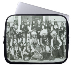 Indische delegatie van Sioux-leiders in Washington Laptop Sleeve
