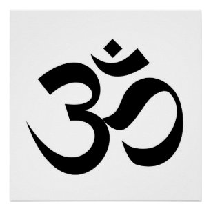Indische dharmische religie, symbool: mantra Hindu Perfect Poster