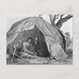 Indische dokter die een medicijnpotje maakt briefkaart