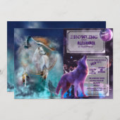 Indische dromer en etnische stammenwolf kaart (Voorkant / Achterkant)