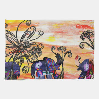 Indische Elephants Kitchen Towel Theedoek