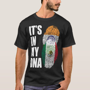 Indische en Mexicaanse DNA-vlag voor het erfgoed v T-shirt