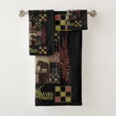 Indische etnische patchwork-olifanten bad handdoek (Insitu)