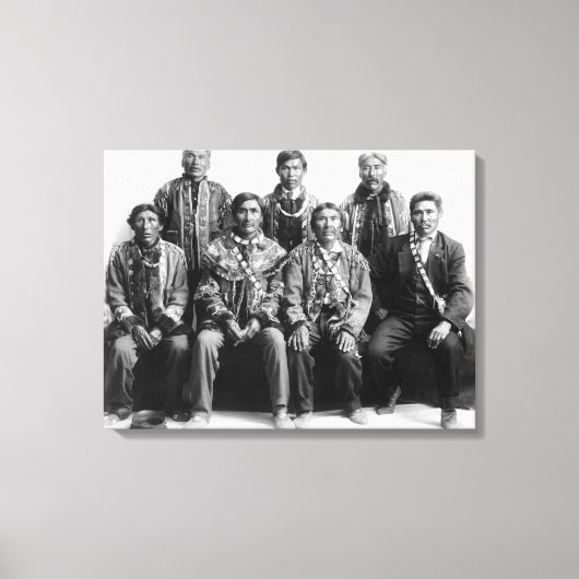 Indische foto van de Chiefs van Alaska Canvas Afdruk (Voorkant)
