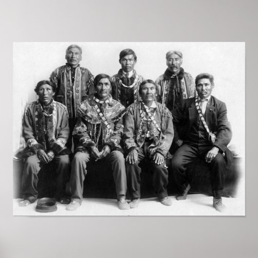Indische foto van de Chiefs van Alaska Poster (Voorkant)