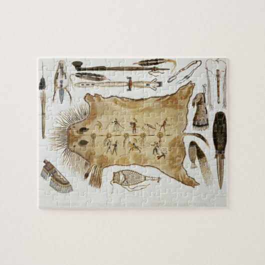 Indische gereedschap en wapens, bord 21 van deel 2 legpuzzel (Horizontaal)