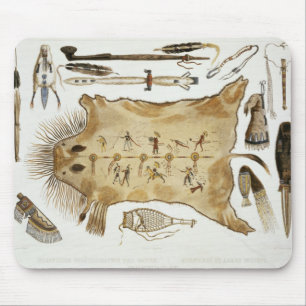 Indische gereedschap en wapens, bord 21 van deel 2 muismat