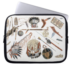 Indische gereedschap en wapens, bord 48 van deel 2 laptop sleeve