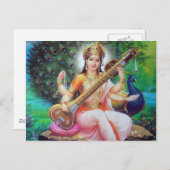 Indische god briefkaart (Voorkant / Achterkant)