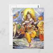 Indische god briefkaart (Voorkant / Achterkant)