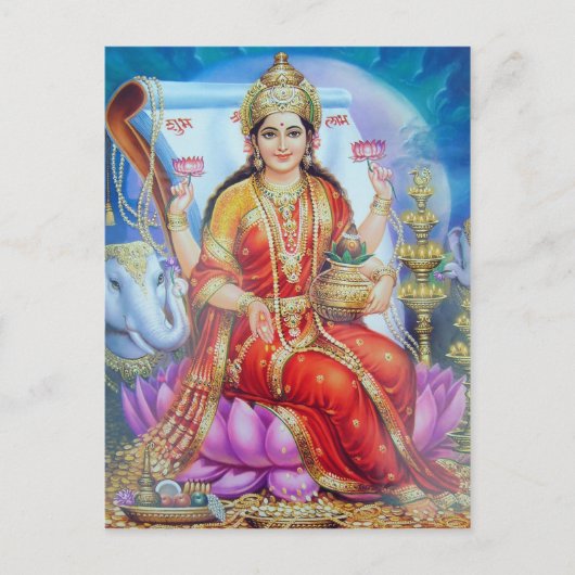 Indische god briefkaart (Voorkant)