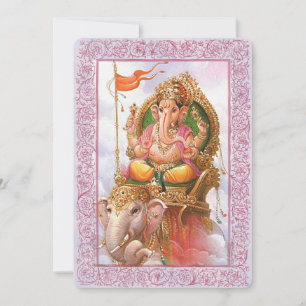 Indische goden/Ganesha - Uitnodiging Kaart