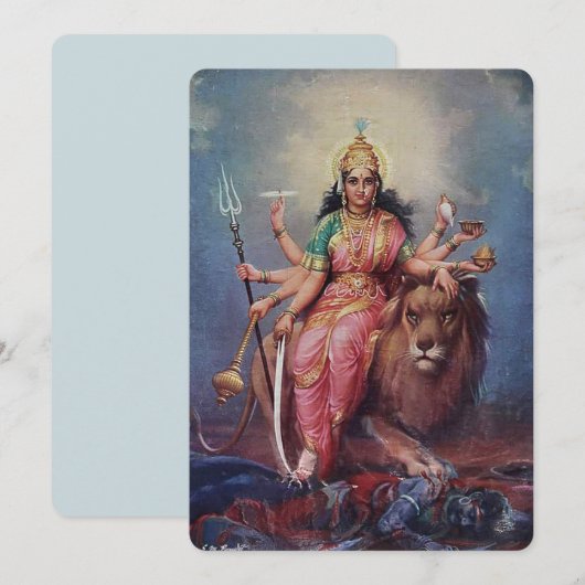 Indische godin - Wenskaart Aankondiging (Voorkant / Achterkant)