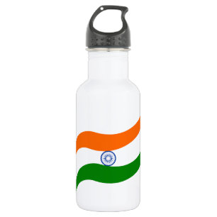 Indische golvende vlag waterfles