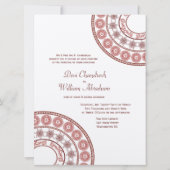 Indische Henna Mehendi Wedding Uitnodiging (Achterkant)