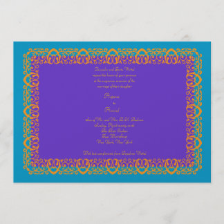 Indische hindu Muslim Weddubg Invitation Mehndi Kaart