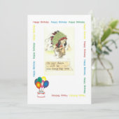 Indische hoofdstad Birthday Kaart (Staand voorkant)