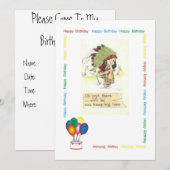 Indische hoofdstad Birthday Kaart (Voorkant / Achterkant)