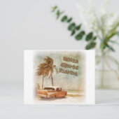  Indische hores strand scene Briefkaart (Staand voorkant)