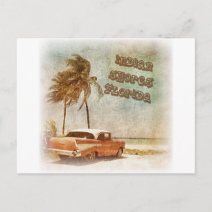  Indische hores strand scene Briefkaart