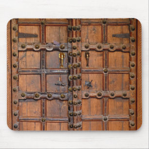 Indische houten deur muismat