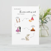 Indische huwelijksweek Save the date sjabloon Kaart (Staand voorkant)