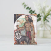 Indische Indische en Wolf-Briefkaart Briefkaart (Staand voorkant)