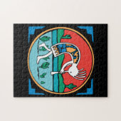 Indische inheemse Kokopelli Legpuzzel (Horizontaal)