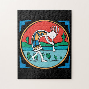 Indische inheemse Kokopelli Legpuzzel