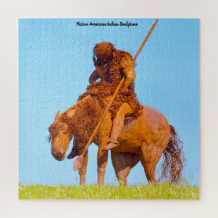 Indische inheemse sculptuur legpuzzel