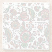  Indische katoenen Chintz stof Glazen Onderzetter (Achterkant)