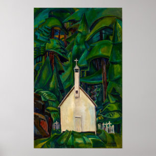 Indische kerk Emily Carr Poster