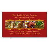 Indische keuken magnetisch visitekaartje (Voorkant)