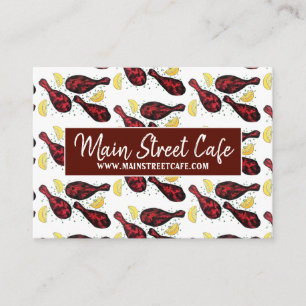 Indische keuken-restaurantkaak visitekaartje