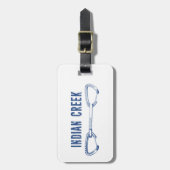 Indische kreeftenklimming bagagelabel (Voorkant verticaal)