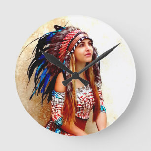 Indische krijger ronde klok