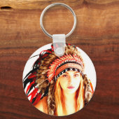 Indische krijger sleutelhanger (Voorkant)